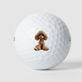 Pudel-Hund-Liebhaber Golfbälle (Vorderseite)