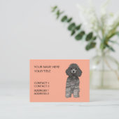 Pudel-Hund-Pflege Visitenkarte (Stehend Vorderseite)