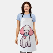 Pudel Hund Super Süß Schürze (Getragen)
