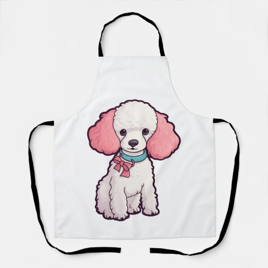 Pudel Hund Super Süß Schürze (Vorderseite)
