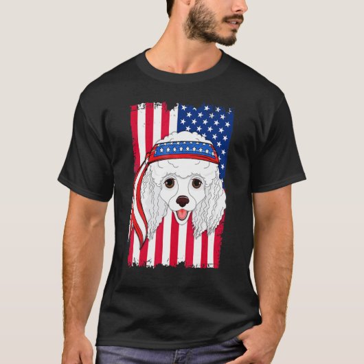 Pudel Hund T-Shirt (Vorderseite)