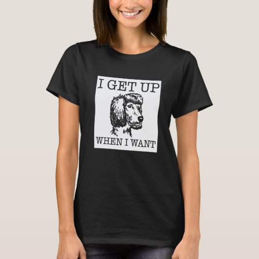 Pudel Hund T-Shirt (Vorderseite)
