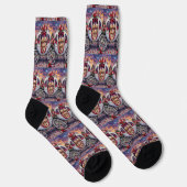 Pudel Hund Valentinstag  Socken (Rechts)