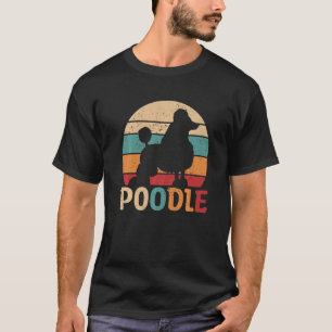 Pudel Hund Vintage Retro Pudelbesitzer T-Shirt