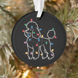 Pudel Hunde Baum Weihnachten Xmas Haustier Tier Hu Ornament