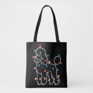 Pudel Hunde Baum Weihnachten Xmas Haustier Tier Hu Tasche