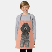 Pudel-Hunde-Kinder Schürze (Getragen)