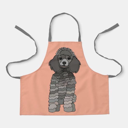 Pudel-Hunde-Kinder Schürze (Vorderseite)