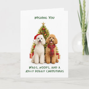 Pudel-Hunde Weihnachten