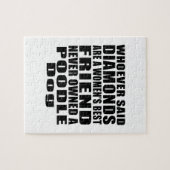 PUDEL-HUNDEbester FREUND-ENTWÜRFE Puzzle (Horizontal)