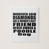 PUDEL-HUNDEbester FREUND-ENTWÜRFE Puzzle (Vertikal)