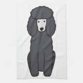 Pudel-HundeCartoon Geschirrtuch (Vertikal)