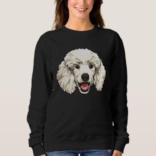 Pudel-Hundegesicht-Welpen-Haustier Pudel Pudel Mo Sweatshirt