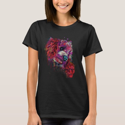 Pudel-Hundemutter 1 T-Shirt (Vorderseite)