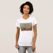 Pudel im Hippie-Van T-Shirt (Vorne ganz)