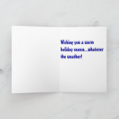 Pudel im Schnee Feiertagskarte (Innenseite)