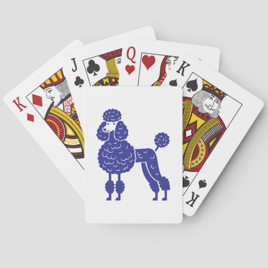Pudel in jeder Farbe Spielkarten (Rückseite)