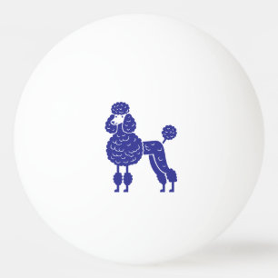 Pudel in jeder Farbe Tischtennisball
