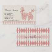 Pudel in Paris-Visitenkarte Visitenkarte (Vorne/Hinten)