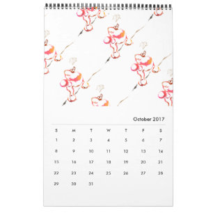 Pudel-Kalendermuster Kalender
