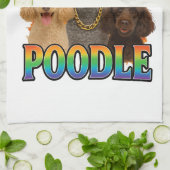 Pudel Kopie Geschirrtuch (Gefaltet)