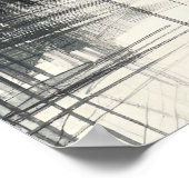 Pudel-Kunstposter Poster (Ecke)