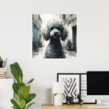 Pudel-Kunstposter