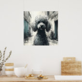Pudel-Kunstposter Poster (Küche)