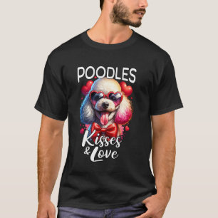 Pudel Küsse Valentinstag Pudel Liebe T-Shirt