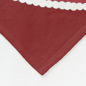 Pudel-Liebe-Burgunder-Fleece-Decke Fleecedecke (Ecke)