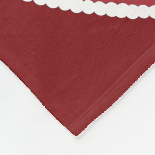 Pudel-Liebe-Burgunder-Fleece-Decke Fleecedecke (Ecke)