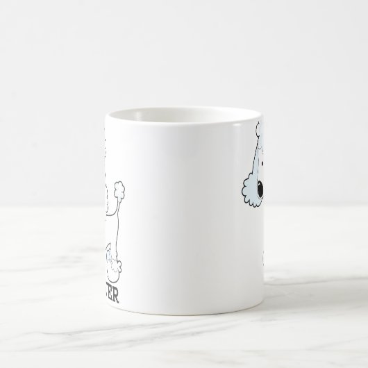 Pudel-Liebhaber Kaffeetasse (Mittel)
