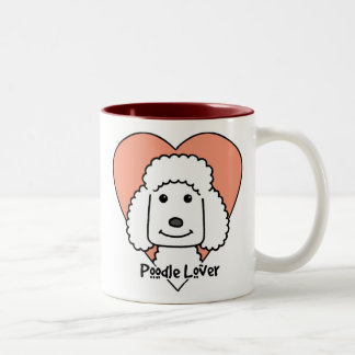 Pudel-Liebhaber Zweifarbige Tasse