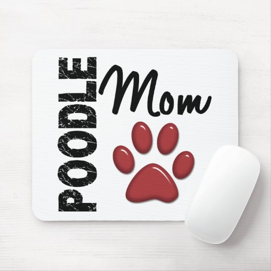 Pudel-Mama 2 Mousepad (Mit Mouse)