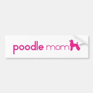 Pudel-Mama Autoaufkleber