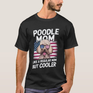 Pudel-Mama Lustiges Muttertags-Hund-Design T-Shirt