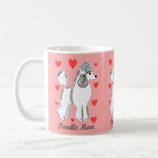 Pudel-Mama-Rosa-Tasse Kaffeetasse (Links)