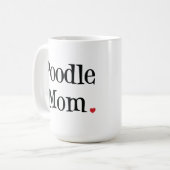 Pudel-Mama-Tasse Kaffeetasse (Vorderseite Links)