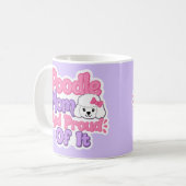 Pudel-Mama und stolz darauf Kaffeetasse (Vorderseite Links)