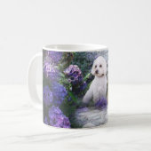 Pudel-Mamahydrangea-Tasse Kaffeetasse (Vorderseite Links)