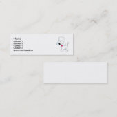 Pudel Mini Visitenkarte (Vorne/Hinten)