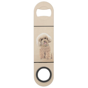 Pudel Miniatur Spielzeug Apricot Creme Braun Hund Speed Flaschenöffner