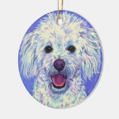 Pudel-Mischungs-Verzierung Keramikornament (Links)