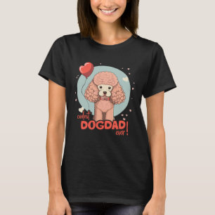 Pudel mit Herzdekoration Coolster Hundenvater T-Shirt