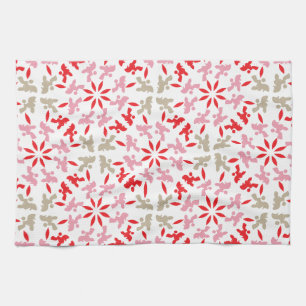 Pudel Muster Geschirrtuch