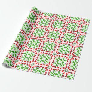 Pudel Muster Illustration anpassbar Geschenkpapier