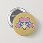Pudel-Nerd Button (Vorne & Hinten)