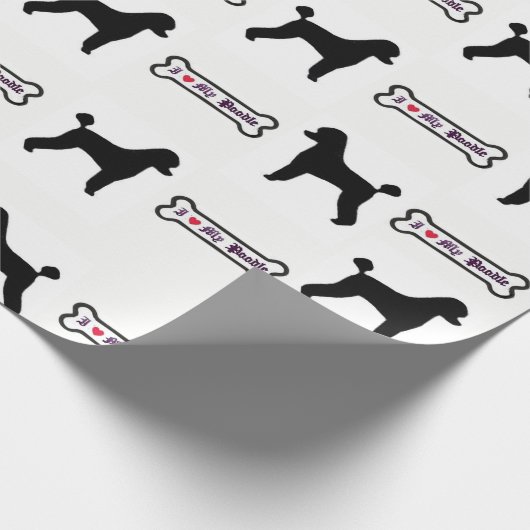 Pudel-Packpapier Geschenkpapier (Ecke)