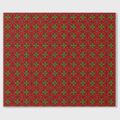 Pudel-Pattern-Illustration anpassbar Geschenkpapier (Flach)