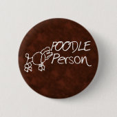 Pudel-Person Button (Vorderseite)